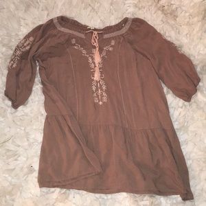 cute dress/long embroidered shirt